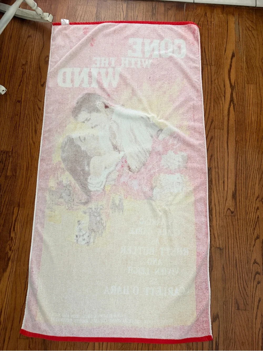 VTG 1988 GONE WITH THE WIND BEACH TOWEL CLARK GABLE VIVIEN LEIGH TURNER ENT